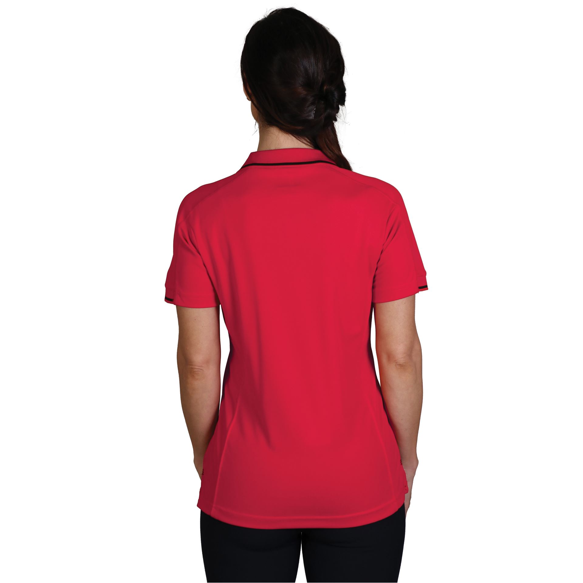 Ladies Synergy Polo - Red/Black - End Of Range