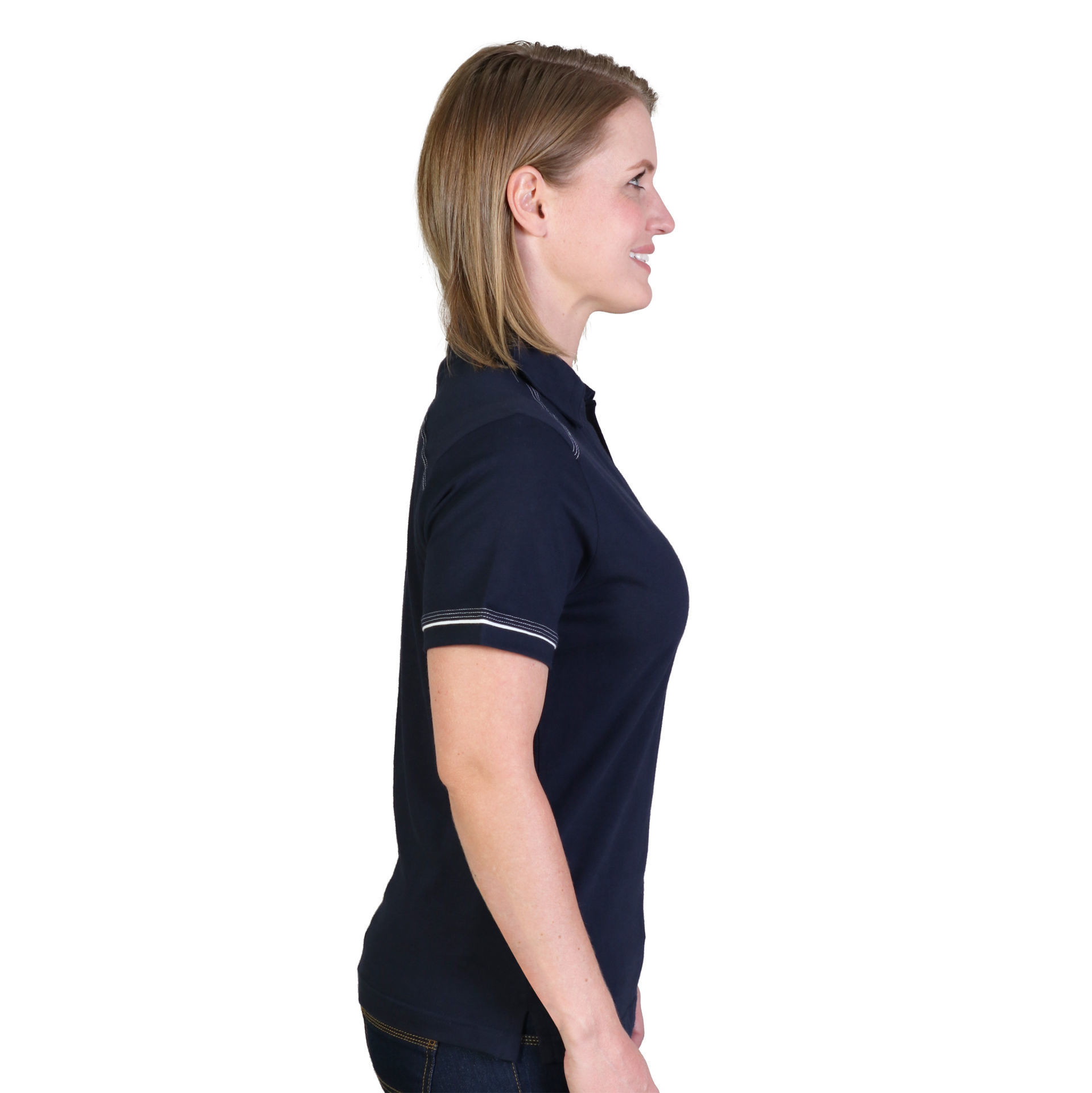 Ladies Flat Piping Polo - While Stocks Last