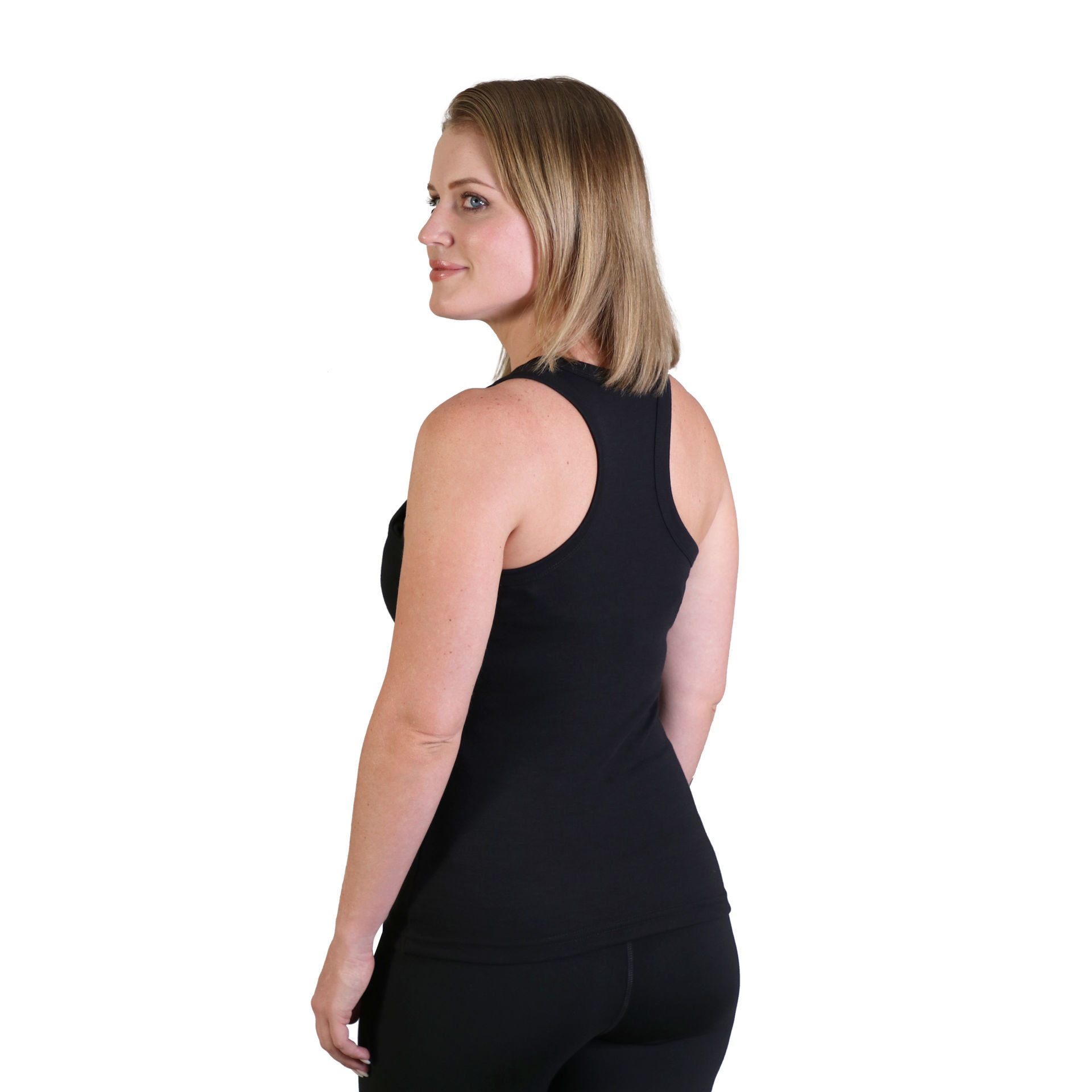 Ladies Racerback Top - Black - While Stock Last
