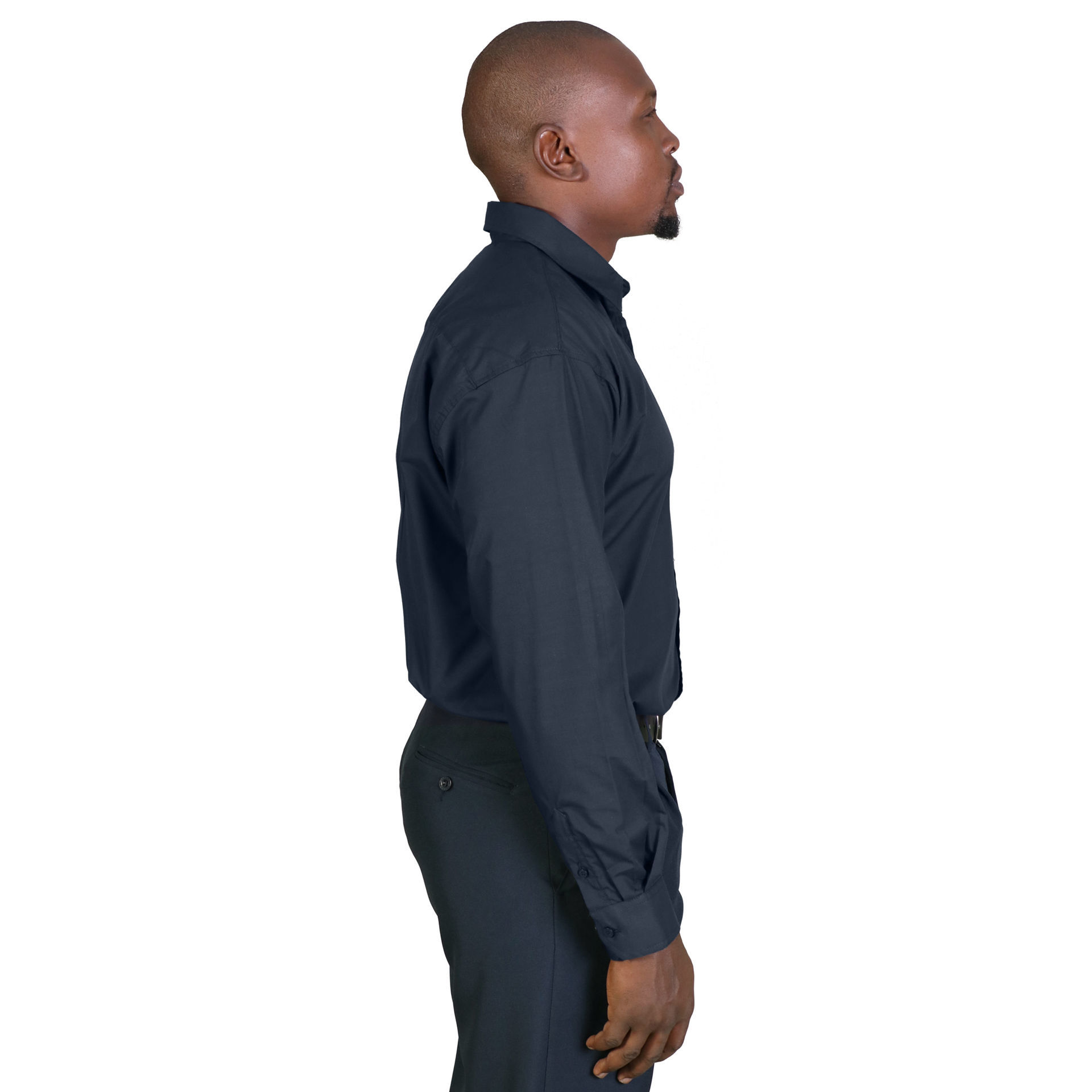 Icon Woven Shirt Long Sleeve - Navy