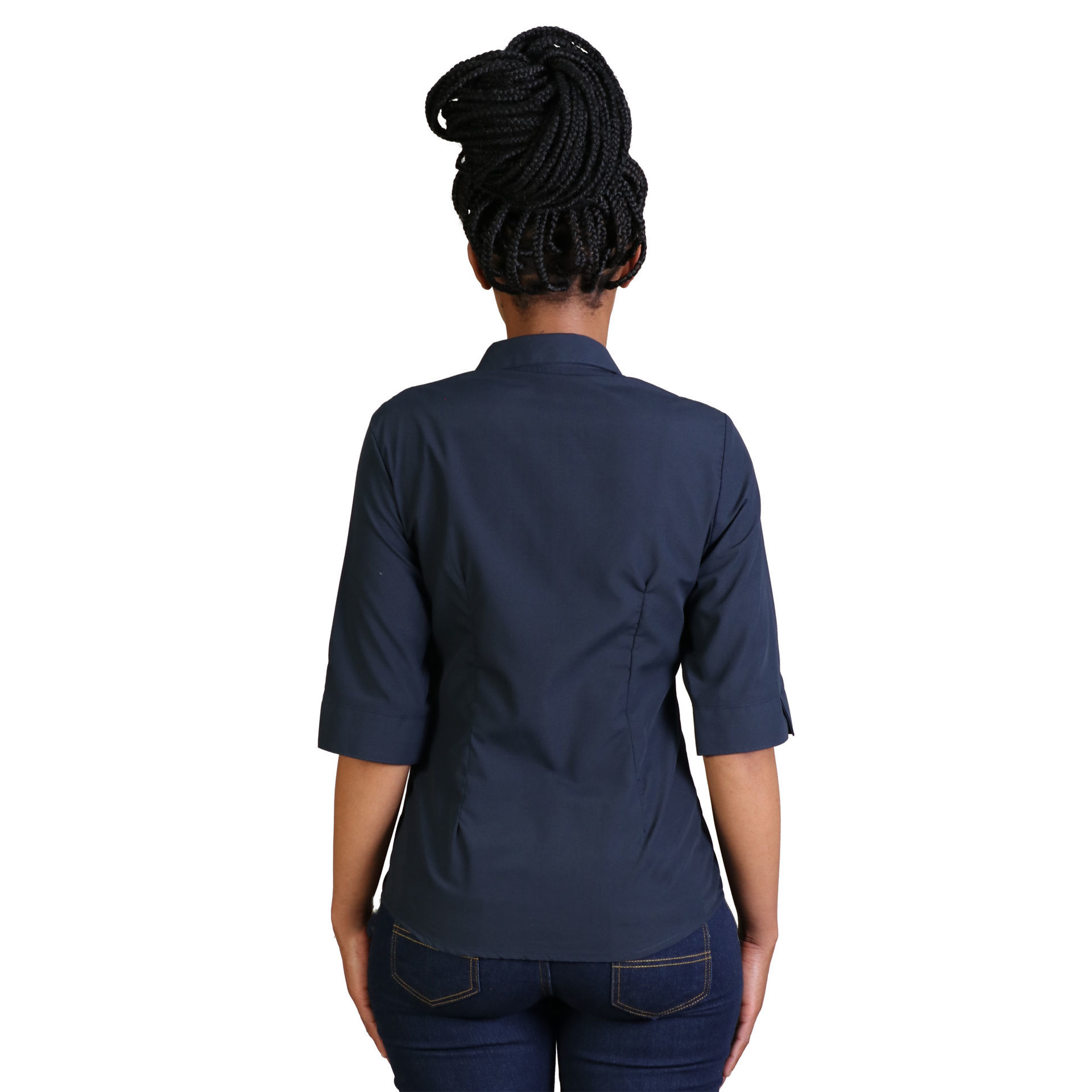 Ladies Icon Woven Shirt - Navy - While Stock Last