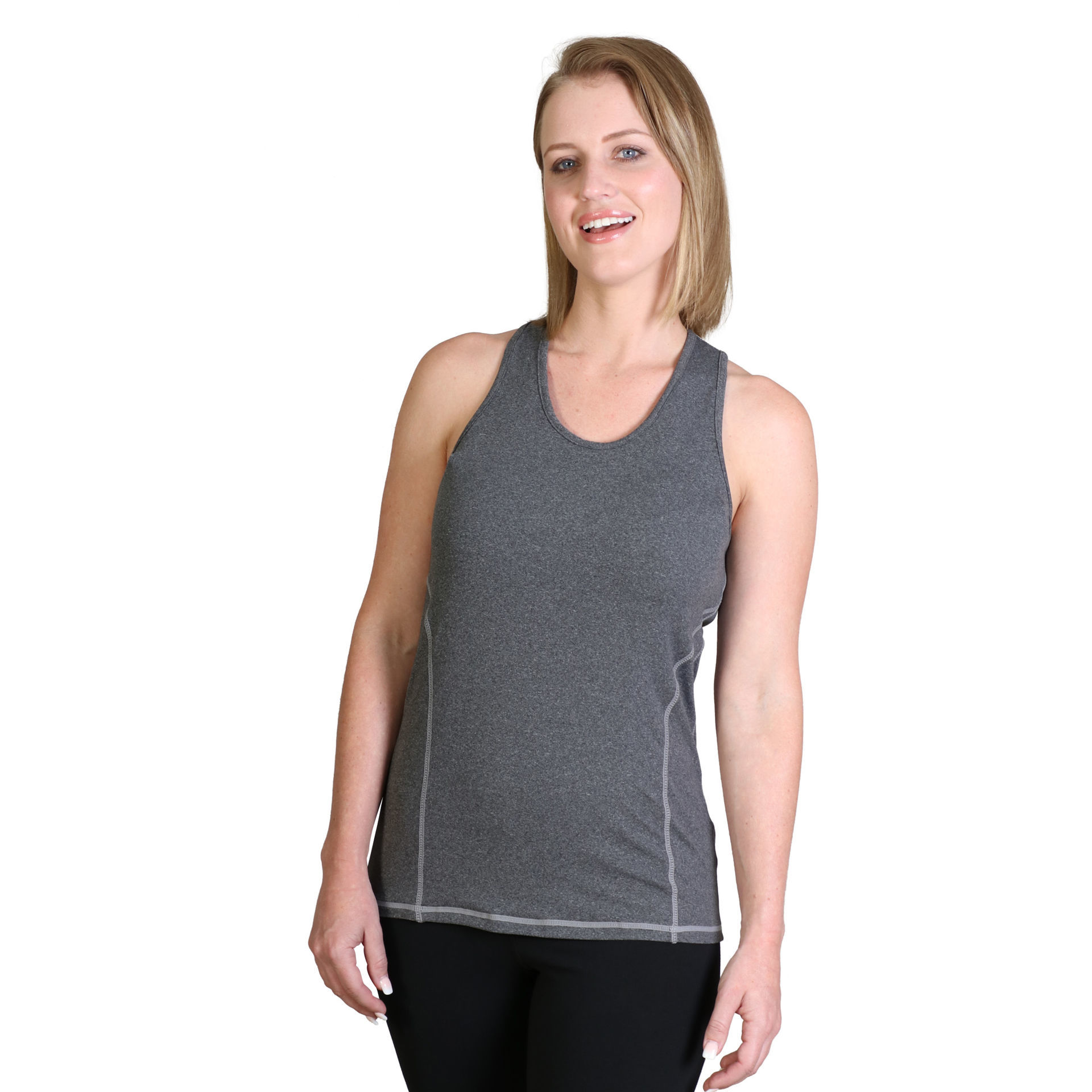 Ladies' Active Top - Graphite Melange - While Stocks Last