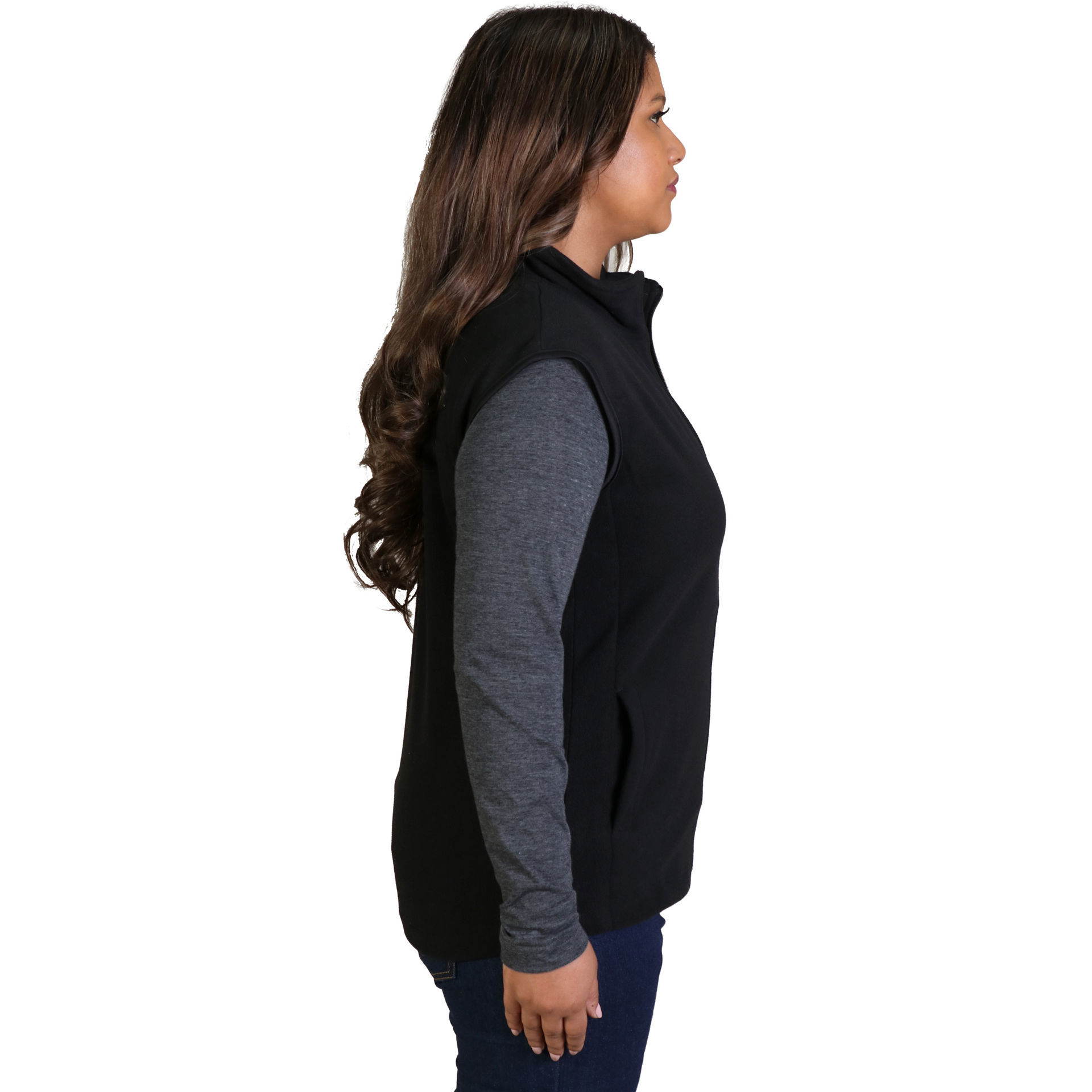 Belle Fleece - Sleeveless - Black - While Stocks Last