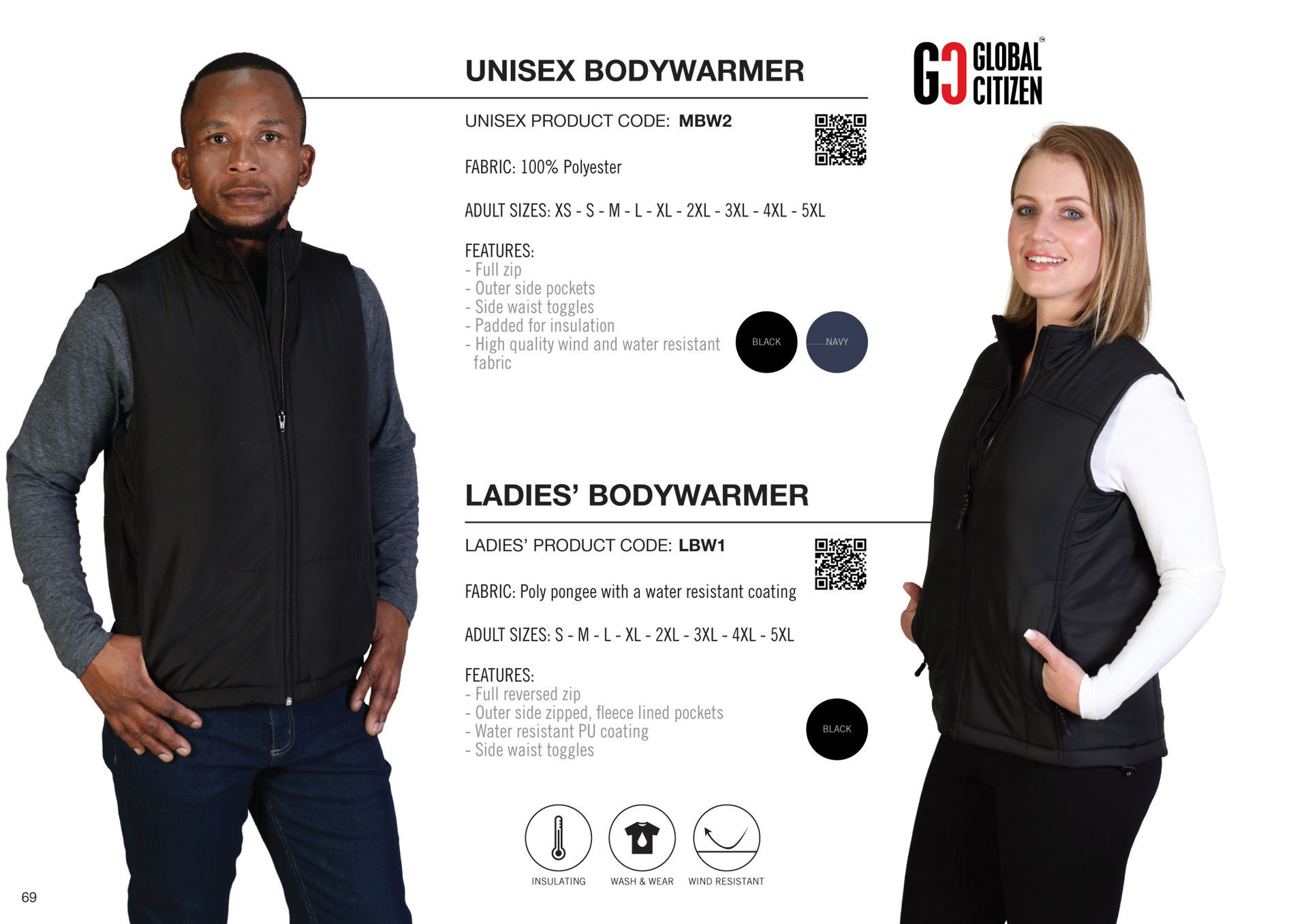 Unisex Bodywarmer - Navy - While Stocks Last