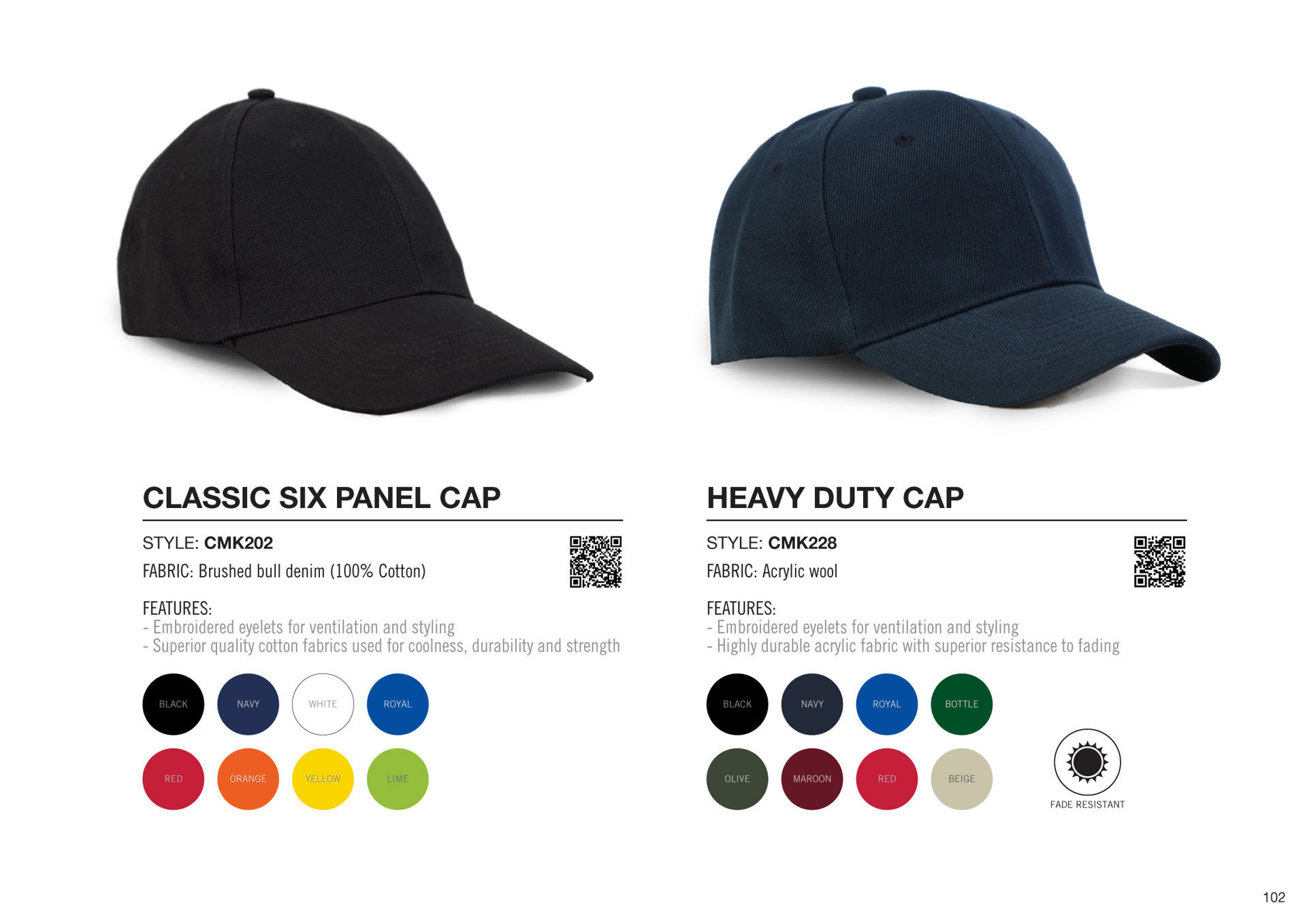 Classic Six Panel Cap - Orange - End Of Range