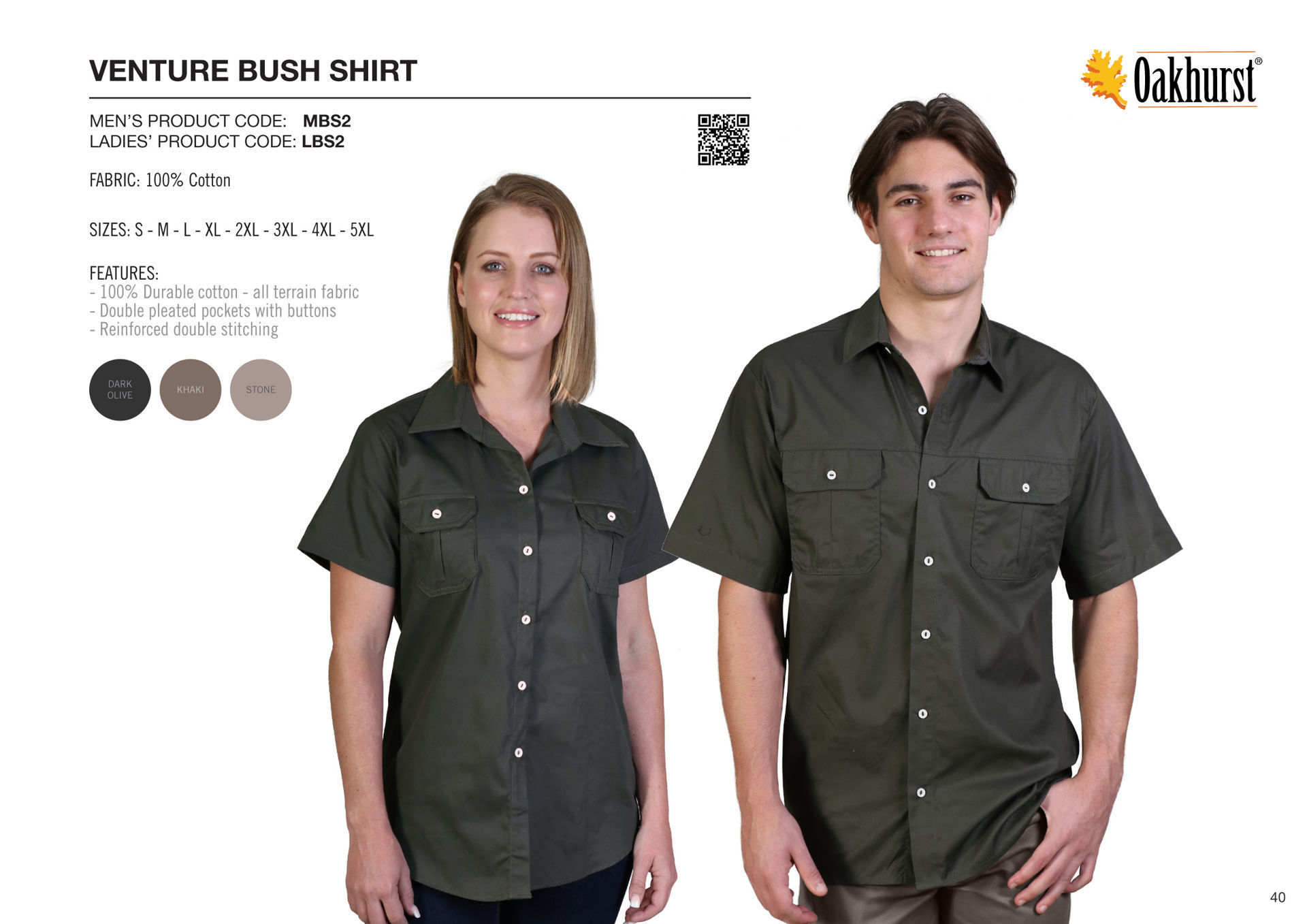 Ladies Venture Bush Shirt - Stone - While Stocks Last