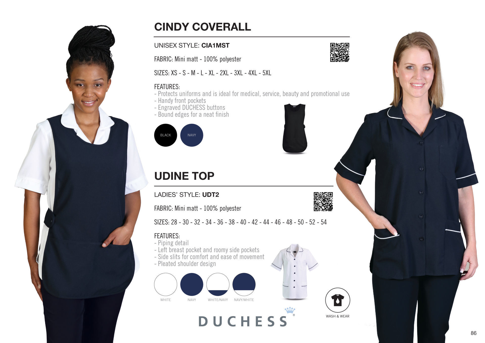 Udine Top - White / Navy - While Stocks Last