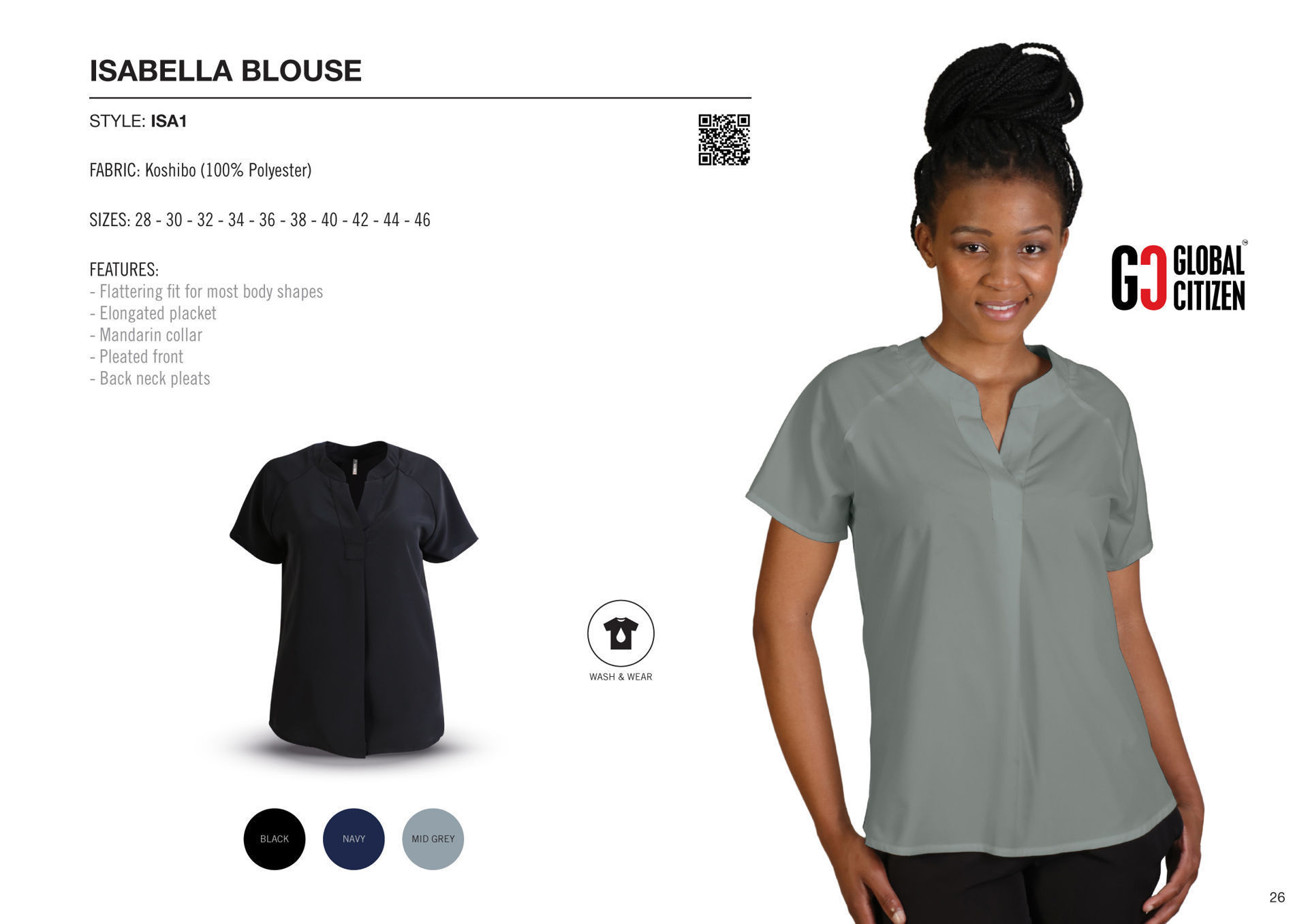 Isabella Blouse - Black - While Stocks Last
