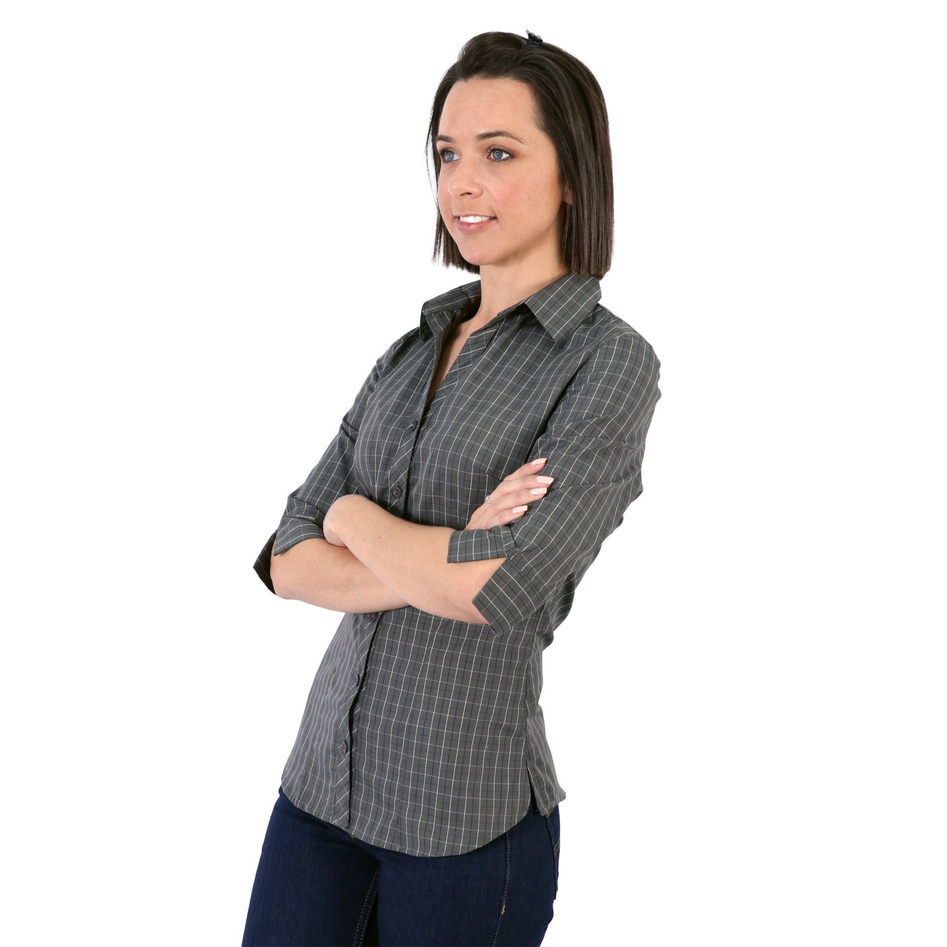 Donna Blouse 3/4 Sleeve - Check 3