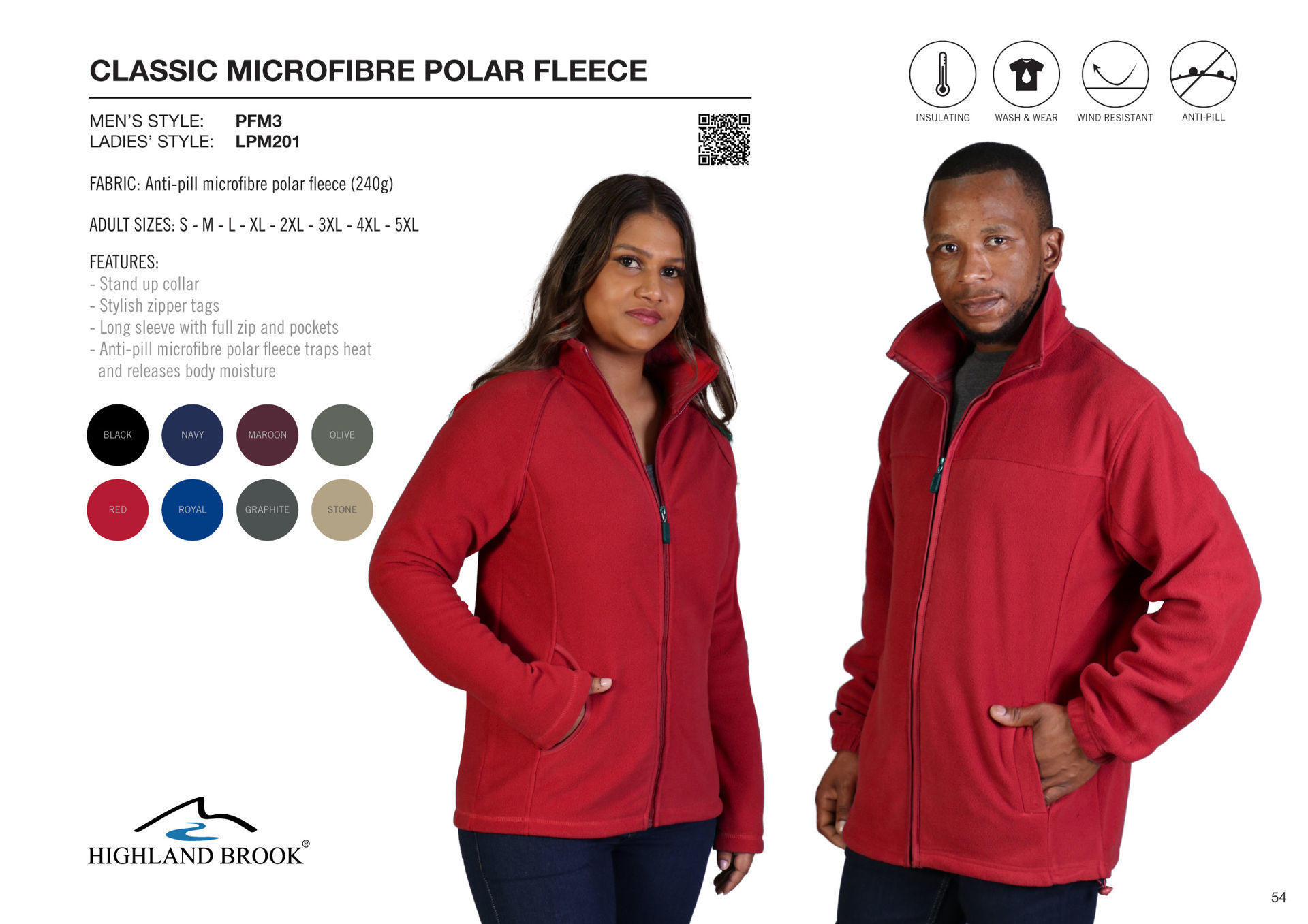 Classic Microfibre Polar Fleece - Royal Blue - While Stocks Last