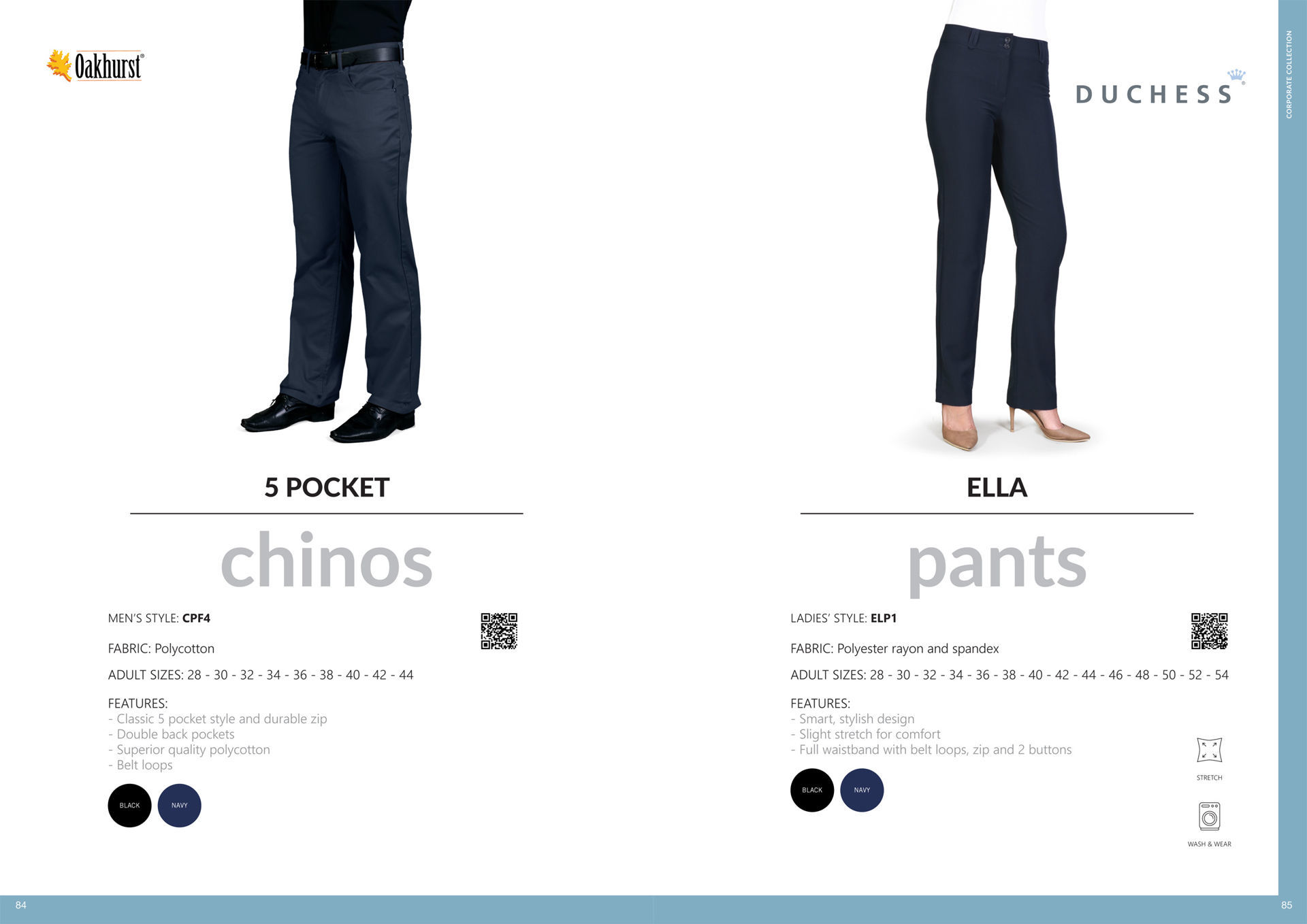 5 Pocket Polycotton Chino Pants