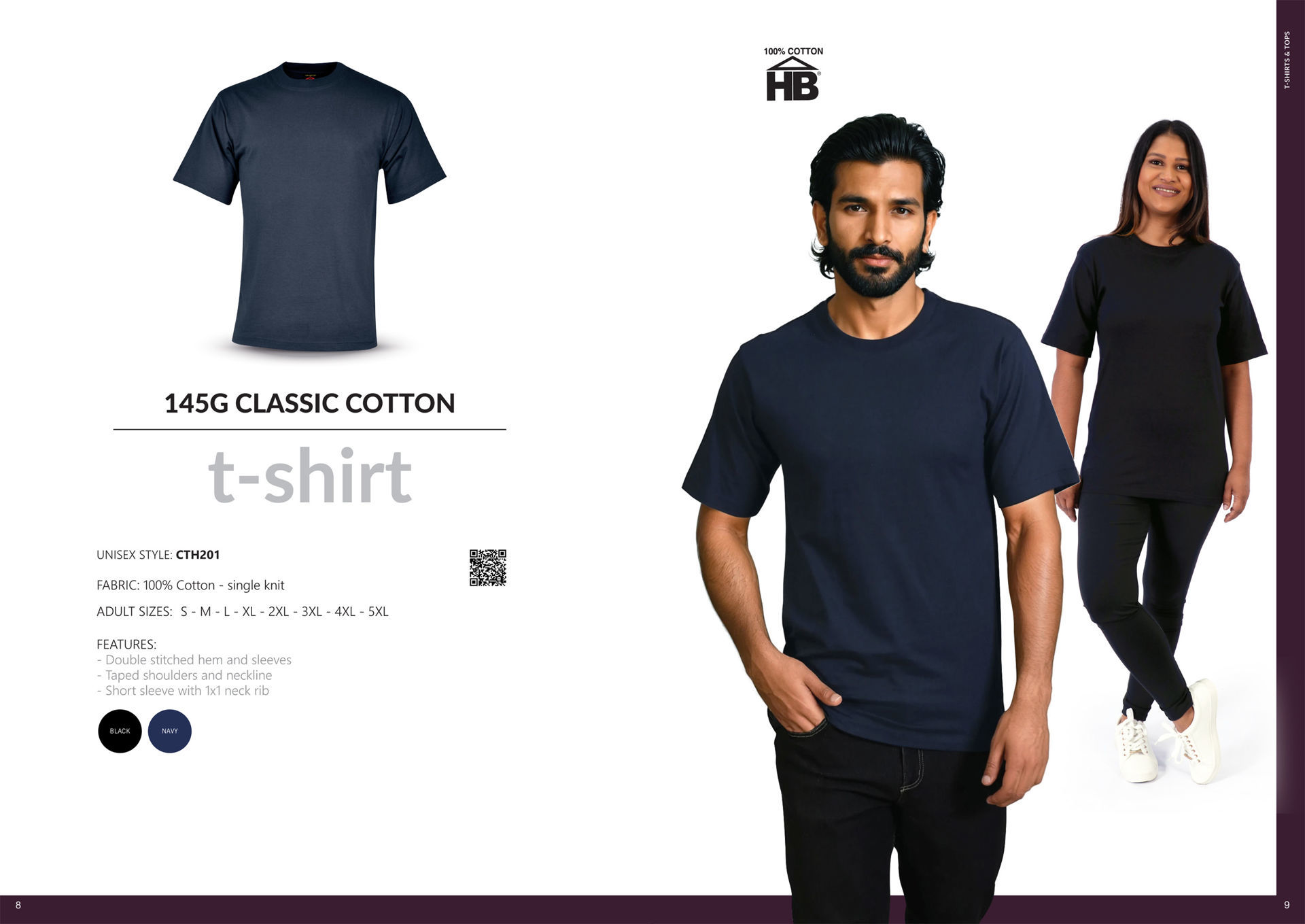 145g Classic Cotton T-Shirt
