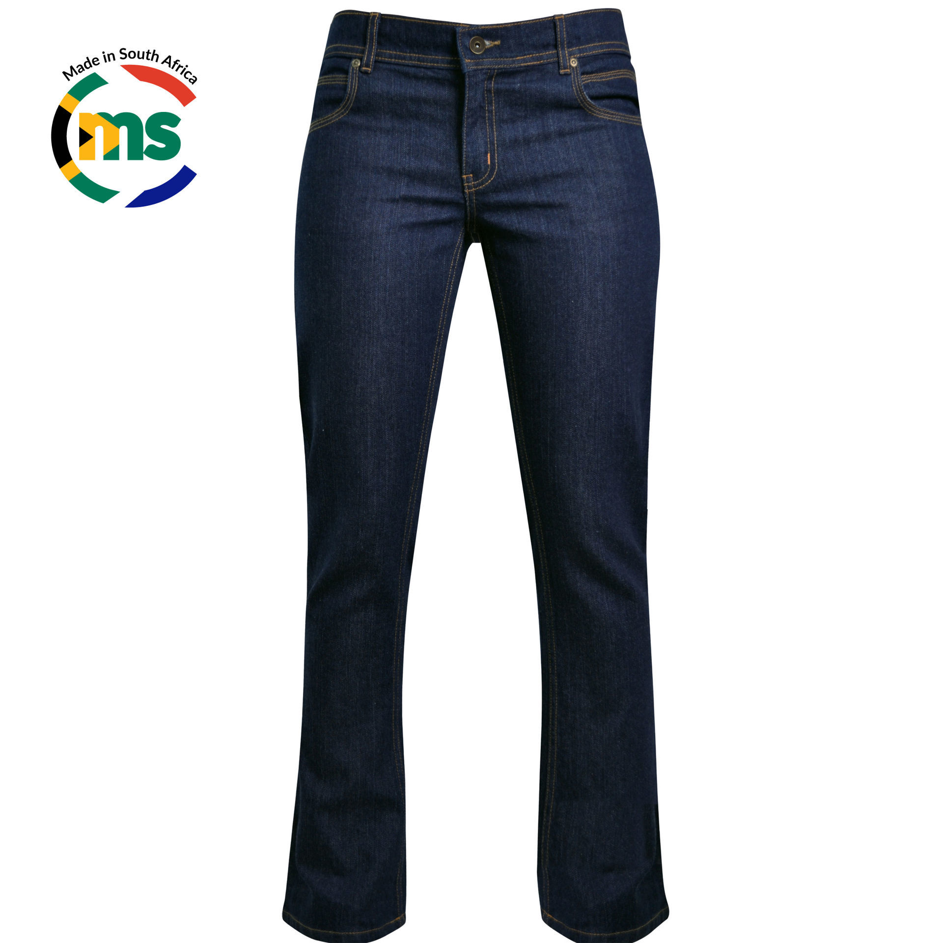 Ladies Stretch Denim Jeans - 5 Pocket - Insignia Blue - While Stocks Last