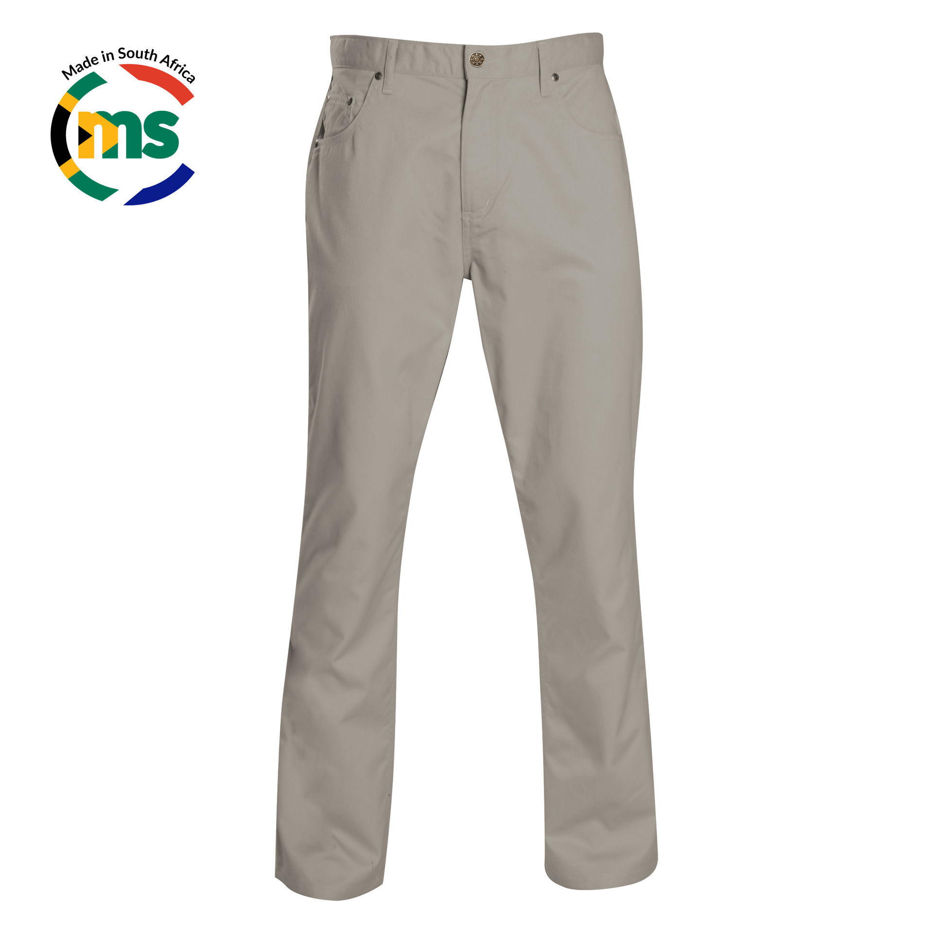 5 Pocket Chinos - Stone - While Stocks Last