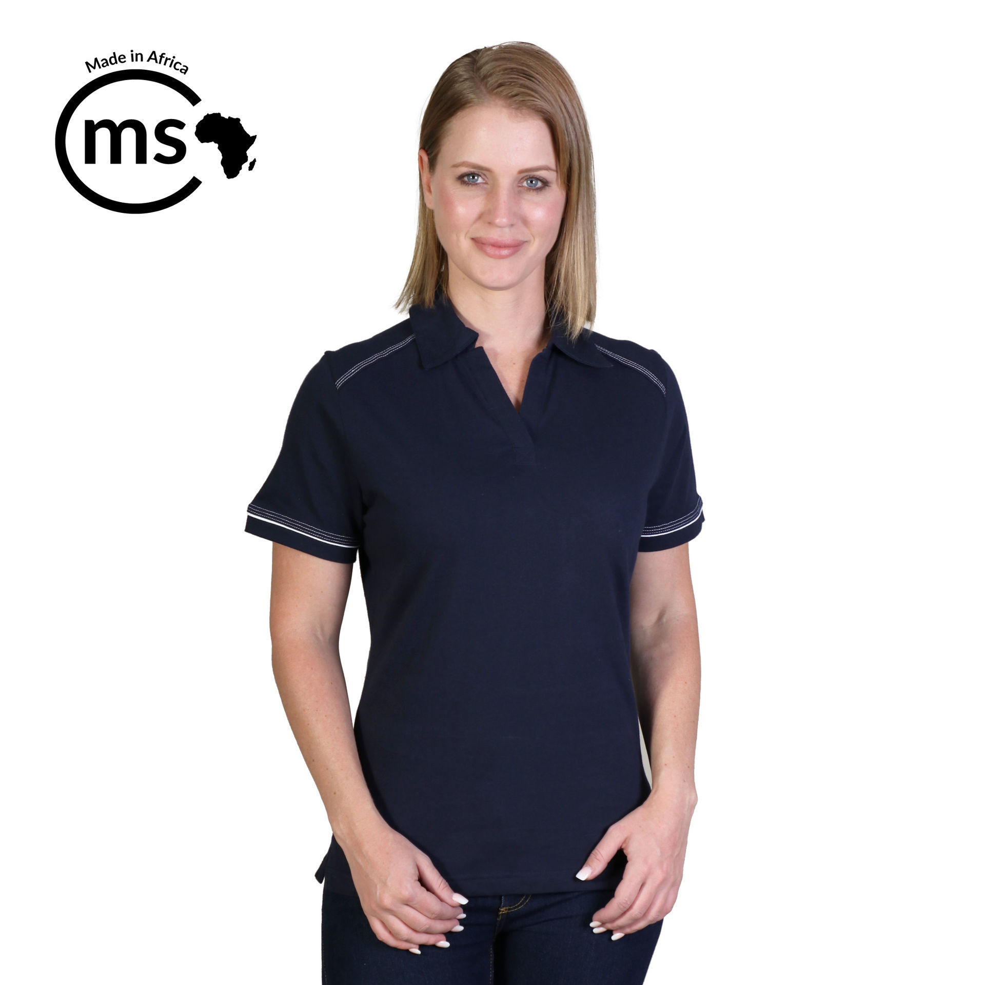 Ladies Flat Piping Polo - While Stocks Last