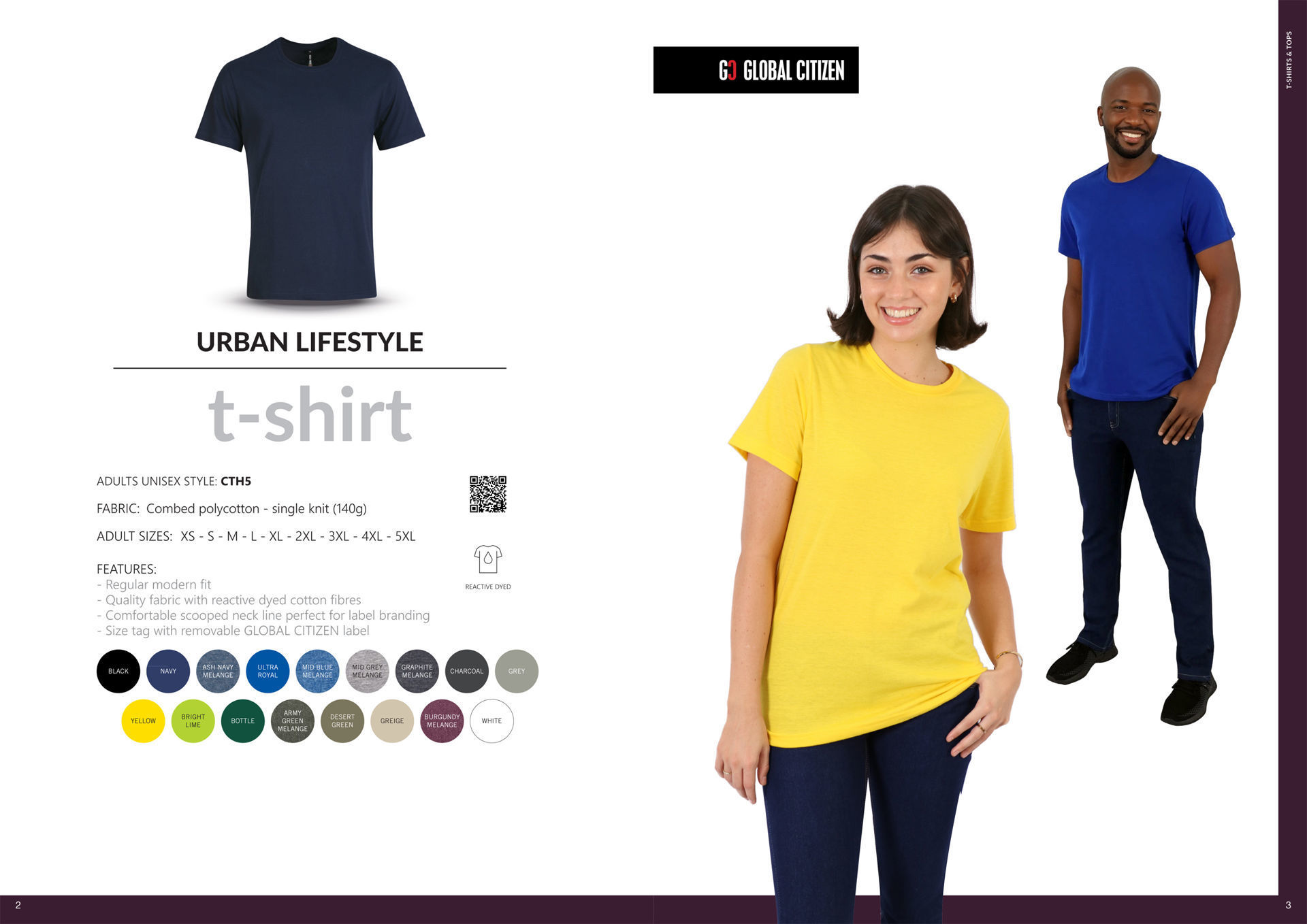 140g Urban Lifestyle T-Shirt -Combat Melange - End Of Range