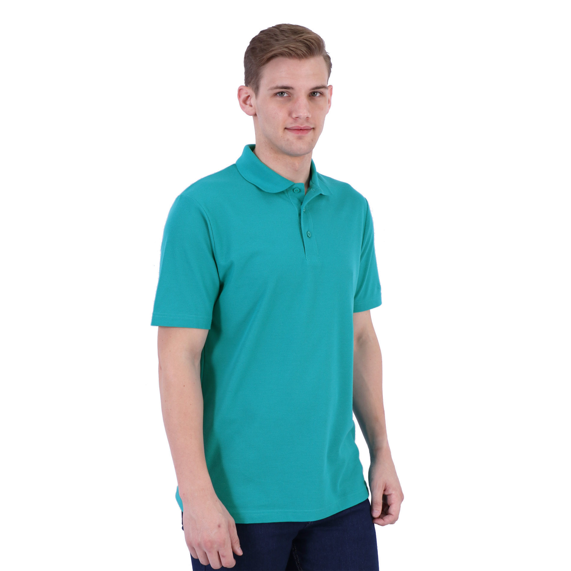 175g Classic Pique Knit Polo - Green & Gold Friday