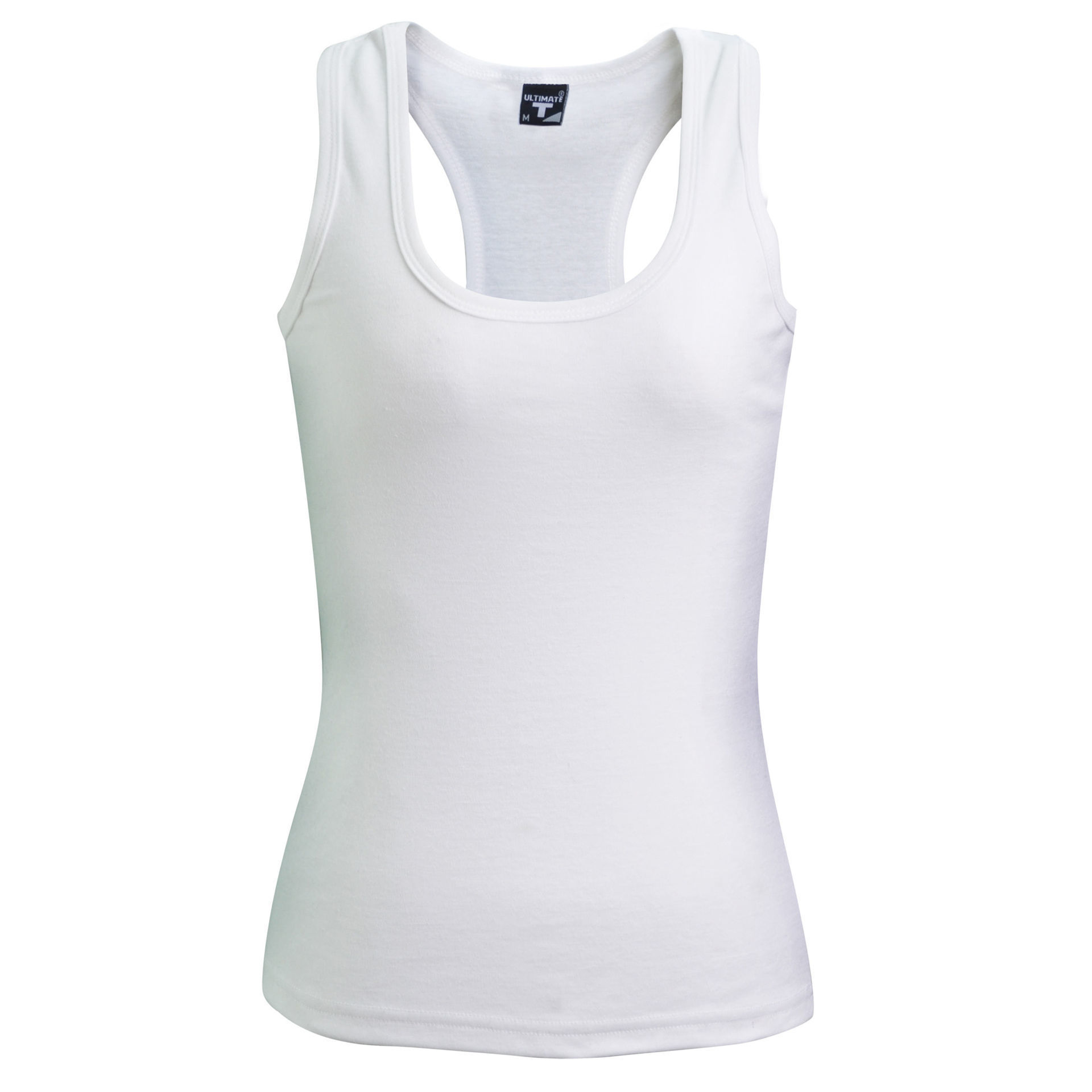 Ladies Racerback Top - White - While Stock Last