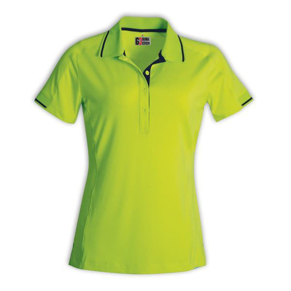 Ladies Synergy Polo - Lime/Navy - End Of Range