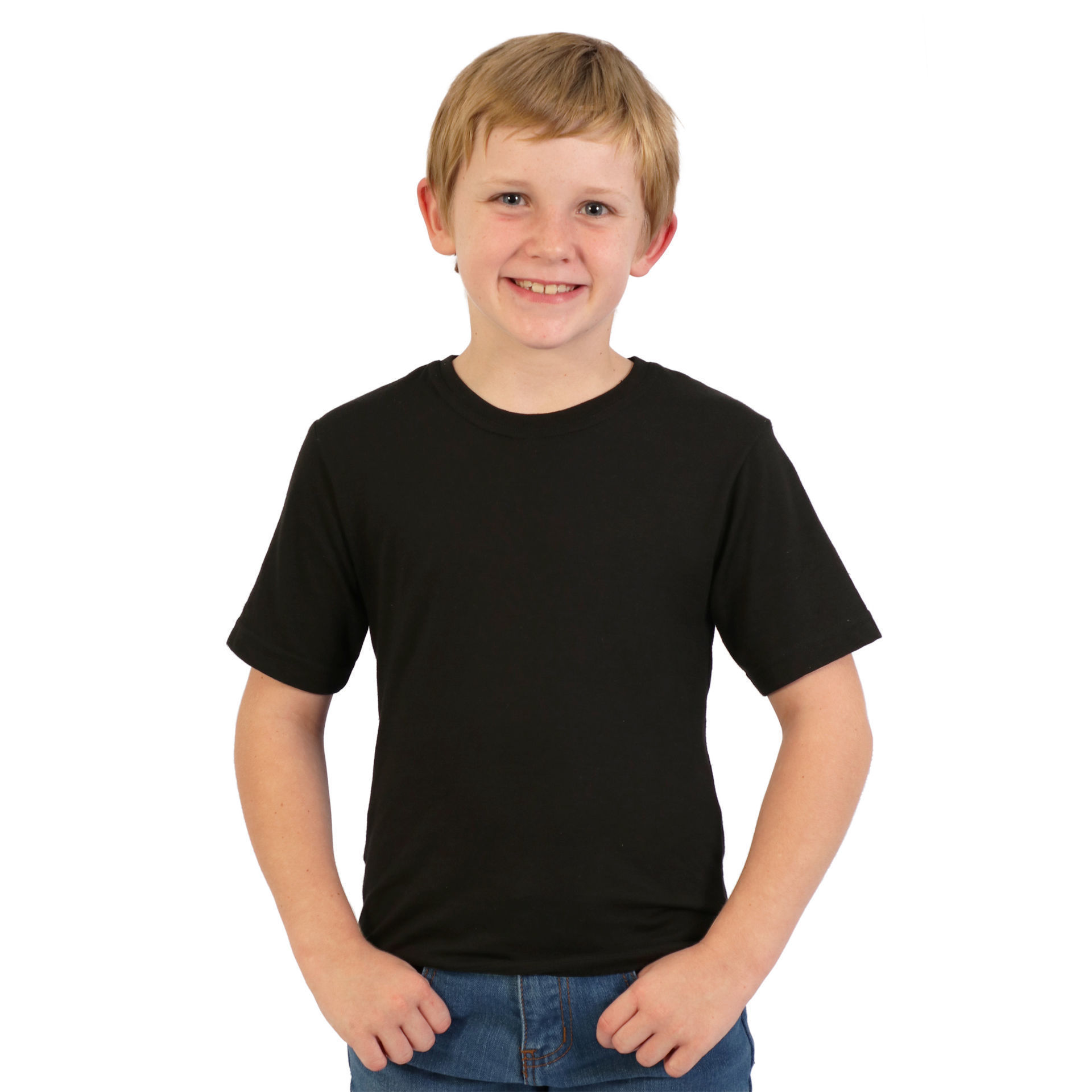140g Urban Lifestyle Youth T-Shirt - Black - End Of Range