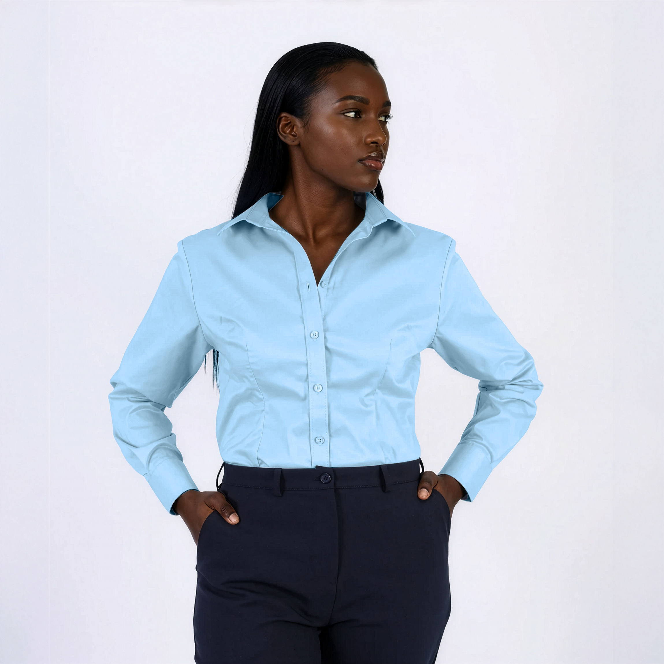 Victoria Long Sleeve Stretch Shirt