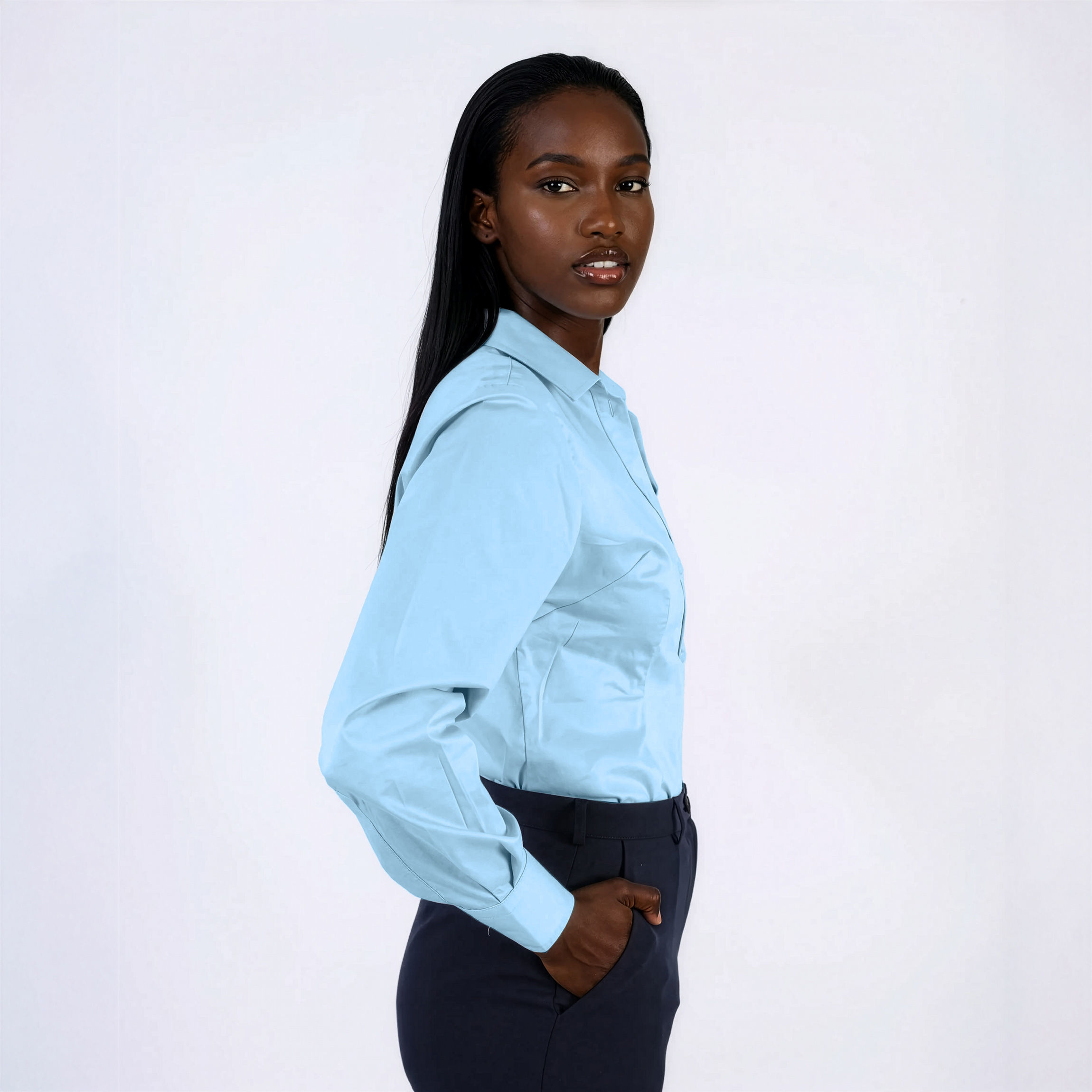 Victoria Long Sleeve Stretch Shirt